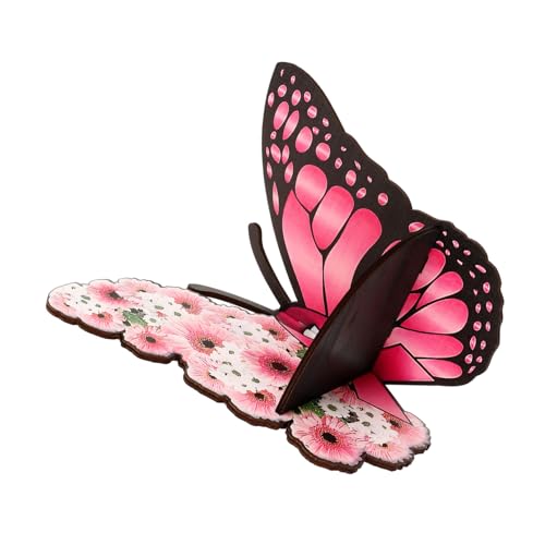 Garneck Holz Wandregal Schmetterling Eckregal Kristallhalter Bunte Dekoablage Für Wohnzimmer Schlafzimmer Rustikal Modern von Garneck