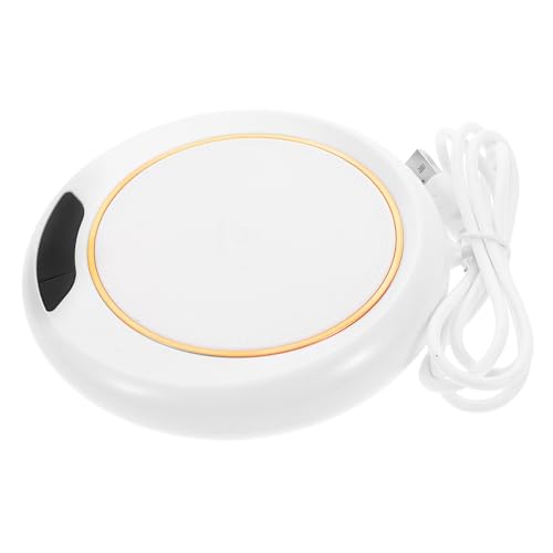 Garneck Intelligenter USB Tassenwärmer mit Einstellbarer Temperatur Wiederverwendbare Heizunterlage für Kaffee und Teetassen wasserdichte Schreibtisch Warmhalteplatte für Büro und Zuhause von Garneck