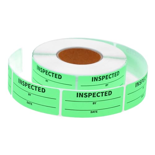Garneck Inventory Labels Selbstklebend pro Rolle Kleine Bestandsaufkleber Geprüft Haftstark Langlebig für Lager und Versand Effiziente Lagerverwaltung von Garneck