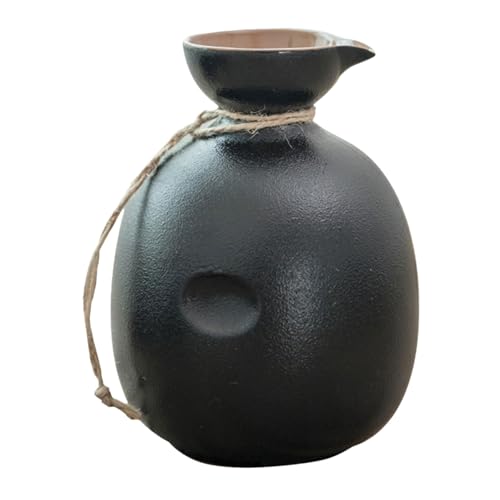 Garneck Japanischer Keramik Sake Auslaufsicheres Weinserviergefäß Traditionelle Reiswein Karaffe Hitzebeständig Halbliter Fassungsvermögen für Haushalt und Festlichkeiten von Garneck