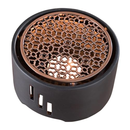 Garneck Japanischer Teekannenwärmer aus Edelstahl mit Hohlraum Design Rutschfester Basis Vielseitig als Teestövchen und Tischdekoration für Zuhause Büro Café und Restaurant Geeignet von Garneck