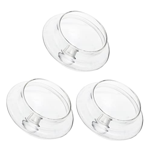 Garneck Jenaer Glasdeckel Ersatz Glasdeckel 3 Stücke Zubehör Krug Tee Leck Kappen Home Tee Sieb Schutz Flaschenverschluss Transparent Ersatzdeckel Glas Teekanne von Garneck