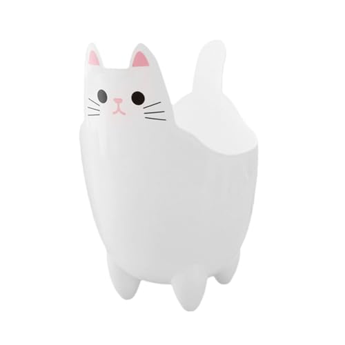 Garneck Kawaii Katzen Mülleimer Organizer und Stifthalter für Büro Schreibtisch Kompakter Cartoon Abfalleimer Vielseitig als Aufbewahrung für Kleine Gegenstände Leicht und Platzsparend von Garneck