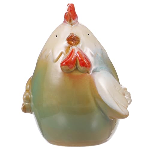 Garneck Keramik Huhn Spardose – Lustiges Sparschwein Im Hahn-Design Für - Ideal Als Und Dekoratives Element Für Zuhause Oder Büro Farbe Grün von Garneck