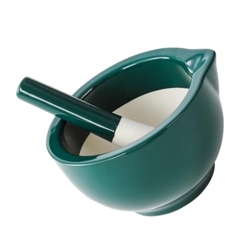 Garneck Keramik Schale mit Stößel Manuell Robuste Langlebige Keramik Schale Einfacher Gebrauch und Reinigung für Babynahrung Gewürze und Gemüse Kompakte Mini von Garneck