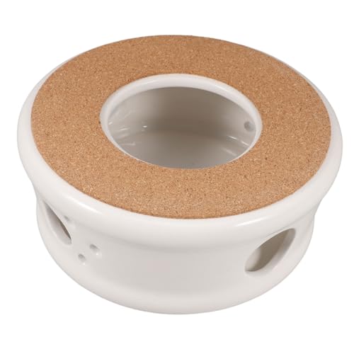 Garneck Keramik Teewärmer mit Teelichthalter Moderner Keramik wärmehalter für Teekannen Vielseitig für Tee Kaffee Milch Stilvolles Design für Zuhause und Büro von Garneck