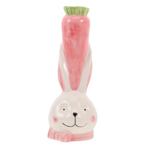 Garneck Keramikvase Mit Hasenmotiv Blumentopf Mit Häschenmotiv Hydrokultur Übertopf Knospenvase Im Japanischen Stil Für Wohnzimmerdekoration Büroschreibtisch Mini Sukkulenten von Garneck