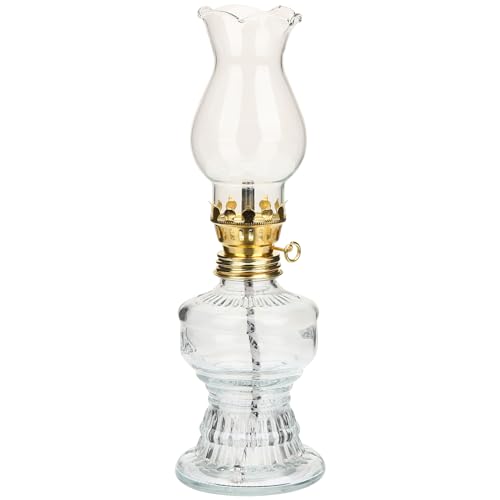 Garneck Kerosinlampe Indoor-öllaterne Öllampe Mit Großer Kammer Klare Öllaterne Kleine Schreibtischlampe Kammeröllampen Rustikale Petroleumlampen Öllaterne Aus Glas Metall Ländlich Glasöl von Garneck