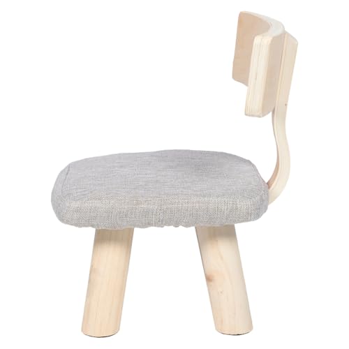 Garneck Kinderhocker mit Rückenlehne aus Robustem Holz Sicherer Anti Fall sitzhocker für Ergonomisch Geformt Belastbar und Langlebig für Zuhause und Kinderzimmer von Garneck