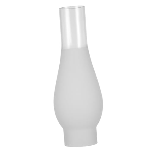 Garneck Klarer Glasschirm für Petroleumlampe Vintage Öllampe Ersatzglas Hitzebeständig Robust Einfach zu Montieren Schützender Lampenschirm für Notbeleuchtung und Dekoration von Garneck