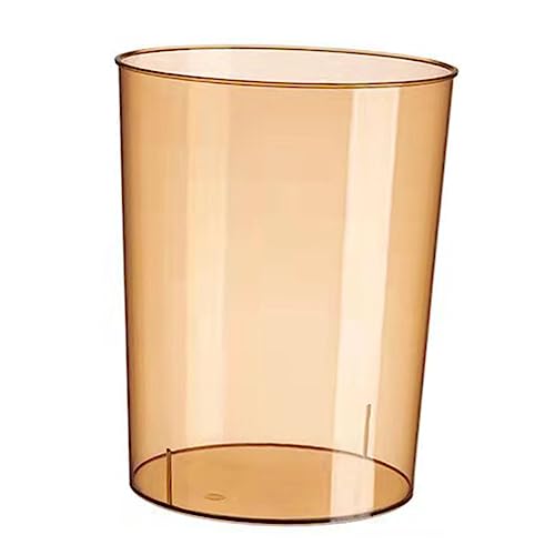 Garneck Klarer Müllcontainer Transparenter Abfalleimer für Badezimmer Schlafzimmer und Küche Kompakt aus Pet Material für Papierabfälle und Kleine Räume von Garneck