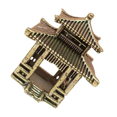 Garneck Klassische Orientalische Messing Pavillon Statue Intrikate Für Schreibtisch Büros Zuhause Sammlerstück Vintage Orient-Style von Garneck