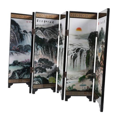 Garneck Kleiner Bildschirm asiatischer Raumteiler Mini-Faltwand Dekorationen die chinesen schmücken Wohnkultur Mini-Bildschirm Kleiner Faltbarer Bildschirmteiler Antiquität Modell Garneck Kleiner Bildschirm asiatischer Raumteiler Mini-Faltwand Dekorationen die chinesen schmücken Wohnkultur Mini-Bildschirm Kleiner Faltbarer Bildschirmteiler Antiquität Modell von Garneck