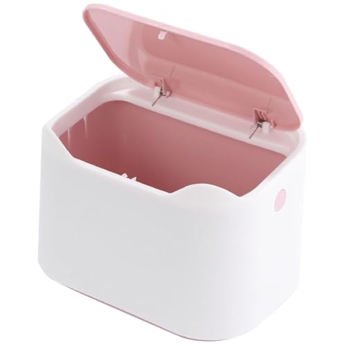 Garneck Kleiner Desktop Mülleimer mit Deckel Kunststoff Mini Abfalleimer Haushalt Müllbehälter für Küche Wohnzimmer Büro Kinderzimmer Kompakt Dekorativ Rosa Garneck Kleiner Desktop Mülleimer mit Deckel Kunststoff Mini Abfalleimer Haushalt Müllbehälter für Küche Wohnzimmer Büro Kinderzimmer Kompakt Dekorativ Rosa von Garneck