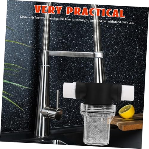 Garneck Kleiner PVC Wasserfilter mit Mesh Sieb Tragbarer Rohrleitungsfilter für Gartenbewässerung und Hauswasserwerk Installieren Entfernt Verunreinigungen und Schützt Pumpen und von Garneck