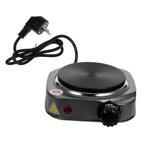 Garneck Kompakte Elektrokochplatte Tragbare Mini Herdplatte für Camping Büro und Haushalt Kompatibel mit Verschiedenen Kochgeschirren Stecker von Garneck