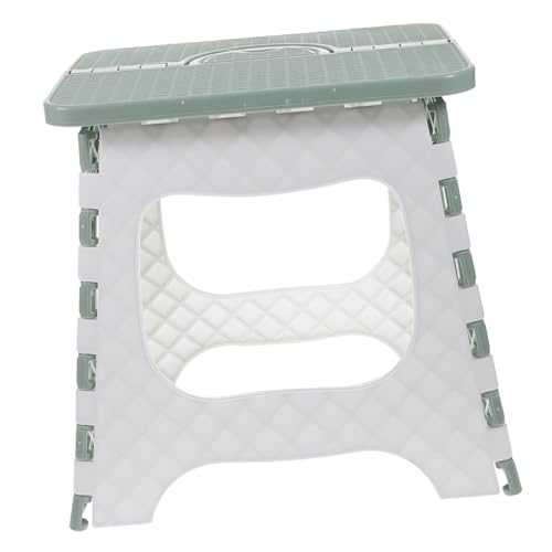 Garneck Kompakter Faltbarer Kunststoff klappstuhl mit Rutschfesten Füßen Leichter Outdoor hocker für Haushalt Camping Wandern und Reisen Platzsparend und Robust Grün von Garneck