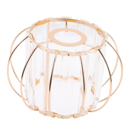 Garneck Kristallglas Lampenschirm Deckenleuchte Goldfarbener Pendelleuchten schirm Lichtschutzglas Lichtbirnen schutz für Wohnzimmer Schlafzimmer Einfache Montage von Garneck