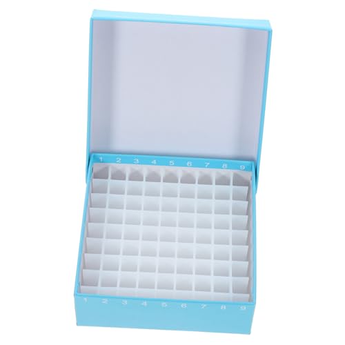 Garneck Kryogene Mikrozentrifugenröhrchen Aufbewahrungsbox aus Papier und Kunststoff Fächer Platzsparend Langlebig Praktische Lagerung für Laborproben Gefrierschrankgeeignet Garneck Kryogene Mikrozentrifugenröhrchen Aufbewahrungsbox aus Papier und Kunststoff Fächer Platzsparend Langlebig Praktische Lagerung für Laborproben Gefrierschrankgeeignet von Garneck