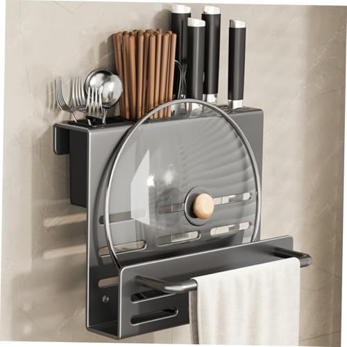Garneck Küchen Wandhalterung für Besteck und Schneidebrett Rostfreier Kratzfester Utensilienhalter mit Abtropffunktion Multifunktionaler Organizer für Gabeln Löffel Essstäbchen Modernes Garneck Küchen Wandhalterung für Besteck und Schneidebrett Rostfreier Kratzfester Utensilienhalter mit Abtropffunktion Multifunktionaler Organizer für Gabeln Löffel Essstäbchen Modernes von Garneck