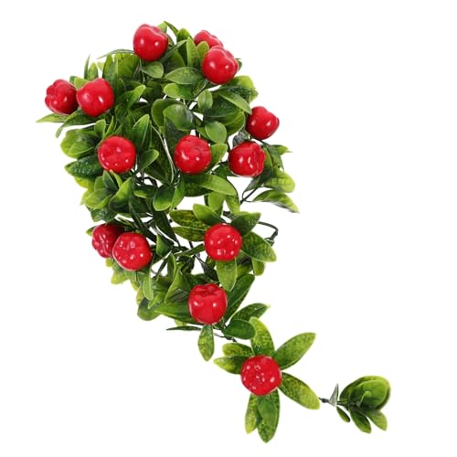 Garneck Künstliche Obst Rebe mit Hängenden Grünen Äpfeln Realistische Wanddekoration Tropfendes Grün Langlebige Kunststofffrüchte für Fenster Türen Fotorequisiten und Innen Außendekor Garneck Künstliche Obst Rebe mit Hängenden Grünen Äpfeln Realistische Wanddekoration Tropfendes Grün Langlebige Kunststofffrüchte für Fenster Türen Fotorequisiten und Innen Außendekor von Garneck