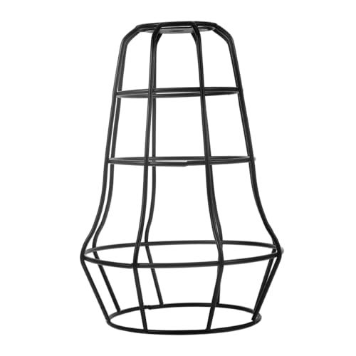 Garneck Lampenschirm Hängelampe Lampenschirm mit Hohlem Design Robust und Wiederverwendbar Eleganter Kronleuchter für Wohnzimmer Restaurant und Bar Schwarz von Garneck