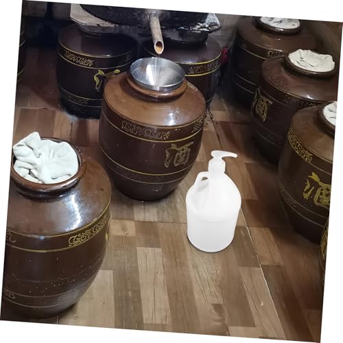 Garneck Lebensmittelbehälter mit Pumpe Wiederverwendbarer Kunststoffkanister für Wasser Soßen Seifen Flüssigkeiten Bpa frei Langlebig und Vielseitig Einsetzbar von Garneck