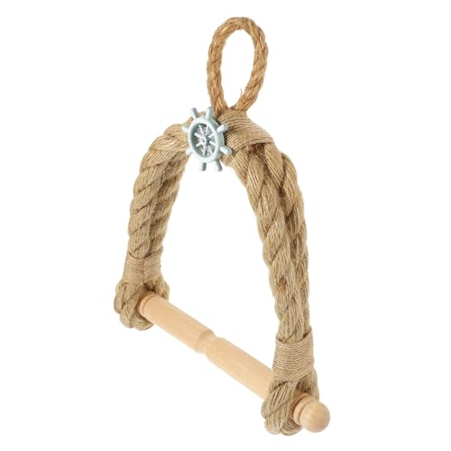 Garneck Mediterraner Papierrollenhalter aus Holz und Rattan Handgefertigter Wandmontierter Toilettenpapierhalter ohne Bohren Rustikale Badezimmerdeko Platzsparender Papierhandtuchständer Garneck Mediterraner Papierrollenhalter aus Holz und Rattan Handgefertigter Wandmontierter Toilettenpapierhalter ohne Bohren Rustikale Badezimmerdeko Platzsparender Papierhandtuchständer von Garneck