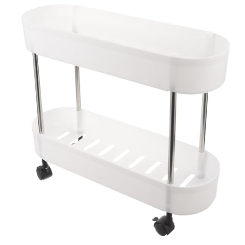 Garneck Mehrschichtiger Aufbewahrungswagen mit Großer Stauraum Vielseitiger Organizer für Küche Schönheitssalon Büro und Bad Flexibel und Platzsparend Weißes Stöckiges Design von Garneck