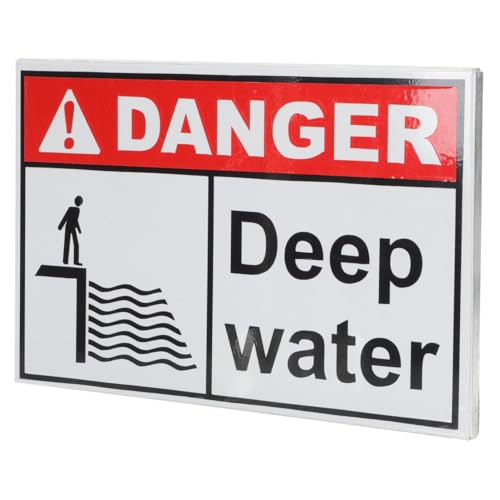 Garneck Metall warnschild Tiefes Wasser Langlebiges Aluminiumschild für Teiche Seen und Flüsse Wetterfest Stabile Bauweise Warnhinweis Gefahr Tiefes Wasser für Allgemeine Bereiche Garneck Metall warnschild Tiefes Wasser Langlebiges Aluminiumschild für Teiche Seen und Flüsse Wetterfest Stabile Bauweise Warnhinweis Gefahr Tiefes Wasser für Allgemeine Bereiche von Garneck