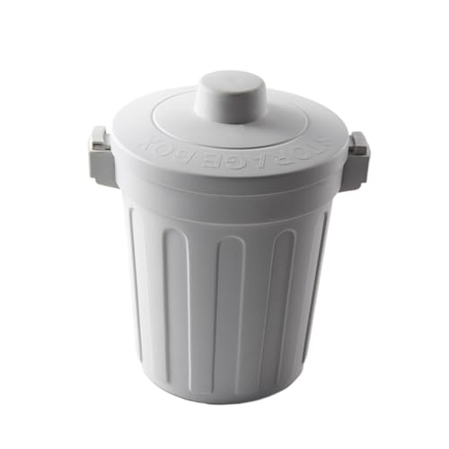 Garneck Mini Kunststoff Tischabfalleimer mit Flip Deckel Kompakter Müllbehälter für Zuhause und Büro Leichter Langlebiger PP Kunststoff für Schreibtisch und Wohnräume von Garneck