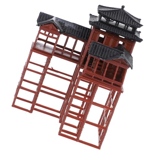 Garneck Miniaturisierte Statue Japanischer Pavillon Für Asiatische Garten-Dekoration Modell Einer Historischen Architektur Für Aquarium Und Mikrolandschaften Höhe Für Heim Und von Garneck