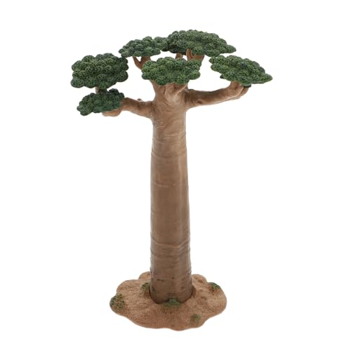 Garneck Modellbaum Mini Baobab-Baum Zug Landschaft Architektur Bäume Gefälschte Bäume Miniatur Künstlicher Baum Fake Pflanzen für DIY Handwerk Grün von Garneck