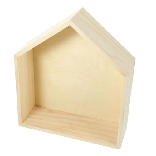 Garneck Modernes Holz Wandregal Hausform Pentagonal Kinderzimmer Wandboard Stauraum Regalbrett Dekorativ Robust Einfach zu Montieren für Bücher Schlafzimmer Garneck Modernes Holz Wandregal Hausform Pentagonal Kinderzimmer Wandboard Stauraum Regalbrett Dekorativ Robust Einfach zu Montieren für Bücher Schlafzimmer von Garneck
