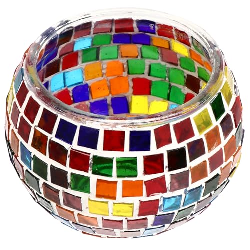 Garneck Kerzenständer Für Die Heimdekoration Mosaik-kerzenhalter Mehrzweck-glas-haushaltsständer von Garneck
