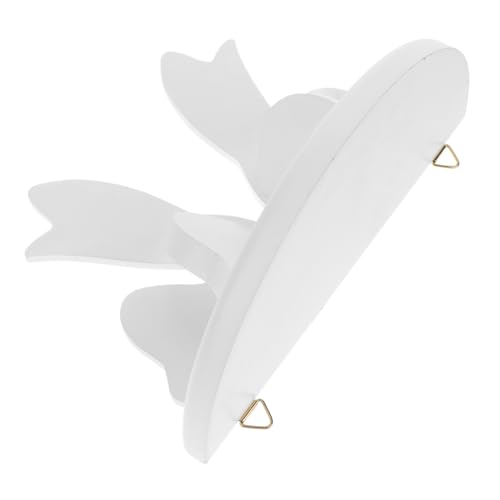 Garneck Nordic Wandregal Holz Wandmontiertes Floating Shelf für Bücher und Bilderrahmen Platzsparendes Design für Schlafzimmer und Wohnzimmer Deko von Garneck