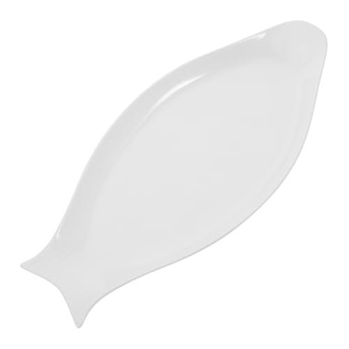 Garneck Ovaler Fischteller Aus Porzellan - Elegante Servierplatte Für Fischgerichte - Dessert Und Sushi – 16 Zoll Ideal Für Küche Hotel Und Restaurant in Klassischem Weiß Garneck Ovaler Fischteller Aus Porzellan - Elegante Servierplatte Für Fischgerichte - Dessert Und Sushi – 16 Zoll Ideal Für Küche Hotel Und Restaurant in Klassischem Weiß von Garneck
