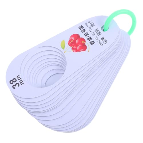 Garneck Präzises Kunststoff-fruchtmaßgerät mit Lochgrößen Kompaktes Messlineal zur Durchmesserbestimmung von Kirschen und Beeren Leichtes Frucht-durchmesser-messwerkzeug für Markt und Garneck Präzises Kunststoff-fruchtmaßgerät mit Lochgrößen Kompaktes Messlineal zur Durchmesserbestimmung von Kirschen und Beeren Leichtes Frucht-durchmesser-messwerkzeug für Markt und von Garneck