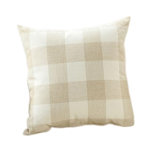 Garneck Quadratischer Kissenbezug Im Vintage-Stil Kariert Dekorativer Kissenbezug in Beige 45 X 45 cm Maschinenwaschbar Garneck Quadratischer Kissenbezug Im Vintage-Stil Kariert Dekorativer Kissenbezug in Beige 45 X 45 cm Maschinenwaschbar von Garneck