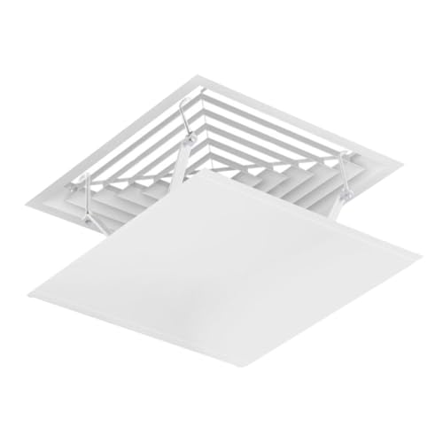 Garneck Quadratischer Windabweiser für Decken Klimaanlagen Luftleitblech zur Vermeidung von Direktluftstrom Kompatibel mit Zentralen Lüftungsauslässen Weiß Effizienter Luftstromlenker für Garneck Quadratischer Windabweiser für Decken Klimaanlagen Luftleitblech zur Vermeidung von Direktluftstrom Kompatibel mit Zentralen Lüftungsauslässen Weiß Effizienter Luftstromlenker für von Garneck