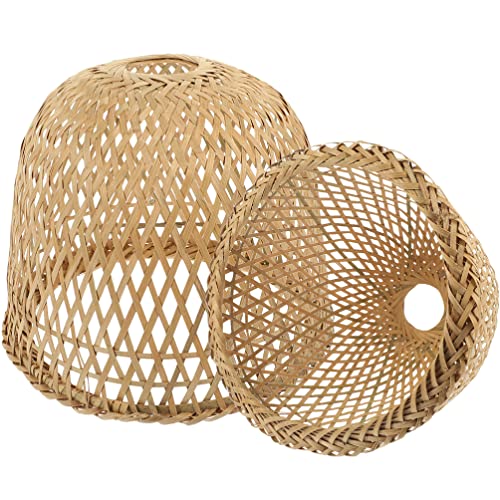 Garneck Rattan-Deckenlampenschirm 2 Stück Lichtabdeckung Weben Hängender Lampenschirm Rustikales Gewebe Deckenbefestigung Schatten Bauernhaus Weiden-Kronleuchter Korb Für Wohnzimmer Garneck Rattan-Deckenlampenschirm 2 Stück Lichtabdeckung Weben Hängender Lampenschirm Rustikales Gewebe Deckenbefestigung Schatten Bauernhaus Weiden-Kronleuchter Korb Für Wohnzimmer von Garneck