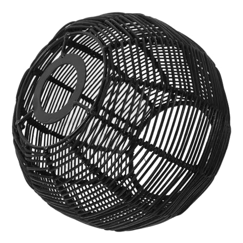 Garneck Rattan Pendelleuchte Boho Schirm Ersatz Für Deckenleuchten Gewebt Natürlicher Lampenschirm Retro Hängeleuchter Abdeckungen Stehlampenschirm Wandleuchter Leuchtmittel von Garneck