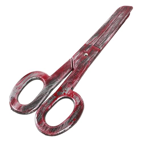 Garneck Realistische Plastik Clown Schere Groß Langlebig für Theater Film Requisite Cosplay Verkleidung Bühnenperformance Zubehör Spaßiger Look für Kostümparty und Inszenierung von Garneck