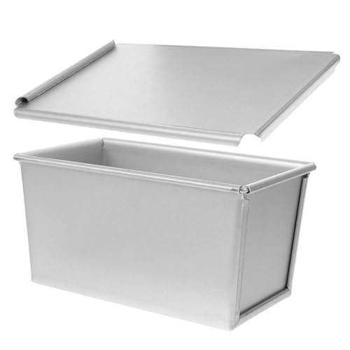 Garneck Rechteckige Beschichtete Brotbackform aus Aluminium mit Deckel Schnelle Wärmeleitung Nahtloses Design Leichte Kastenform für Toast und Sandwichbrot für Zuhause und Profi bäckerei von Garneck