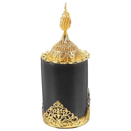 Garneck Retro Keramischer Räuchergefäßhalter Goldfarben Europäischer Stil Praktischer Räucherofen für Räucherstäbchen Multifunktionaler Desktop Räucherbrenner für Schlafzimmer und Büro Garneck Retro Keramischer Räuchergefäßhalter Goldfarben Europäischer Stil Praktischer Räucherofen für Räucherstäbchen Multifunktionaler Desktop Räucherbrenner für Schlafzimmer und Büro von Garneck