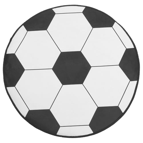 Garneck Runder Fußball Teppich Rutschfester Bürostuhl Matte aus Schalldämmend und Pflegeleicht als Stuhlunterlage für Wohnzimmer Kinderzimmer und Bürobereich Garneck Runder Fußball Teppich Rutschfester Bürostuhl Matte aus Schalldämmend und Pflegeleicht als Stuhlunterlage für Wohnzimmer Kinderzimmer und Bürobereich von Garneck