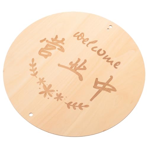 Garneck Rustikales Willkommensschild aus Holz für Tür und Wand Dekoratives Schild für Haus Restaurant Vielseitige Wanddekoration für Landhausstil von Garneck