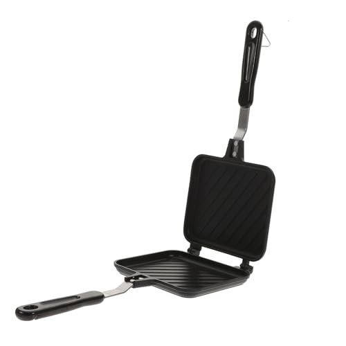 Garneck Sandwichpfanne aus Hochwertigem Material Doppelseitig Antihaftbeschichtet Abnehmbar Gleichmäßige Hitzeverteilung für Frühstückssandwich Waffeln Steak Kindersicher Einfache Garneck Sandwichpfanne aus Hochwertigem Material Doppelseitig Antihaftbeschichtet Abnehmbar Gleichmäßige Hitzeverteilung für Frühstückssandwich Waffeln Steak Kindersicher Einfache von Garneck