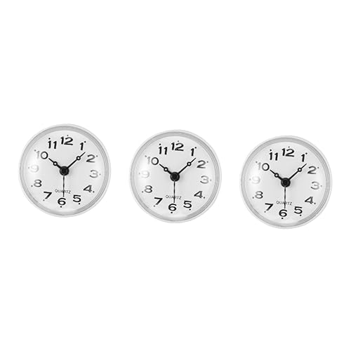 Garneck 3 STK Sauger Uhr Herrenuhren Wanduhr PVC Flüssigkristall Büro Weiß Garneck 3 STK Sauger Uhr Herrenuhren Wanduhr PVC Flüssigkristall Büro Weiß von Garneck