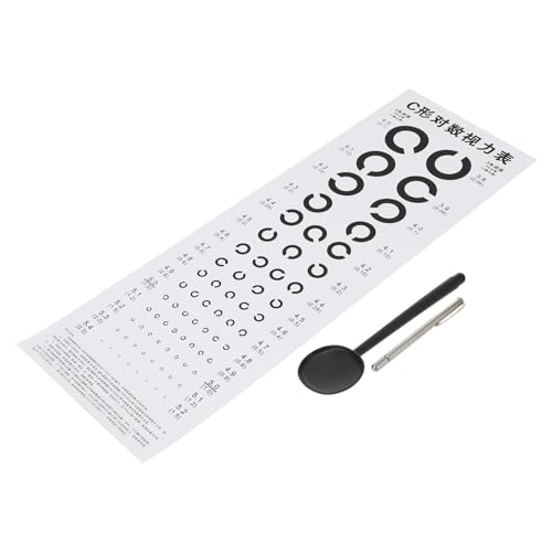 Garneck Sehtest Tafel Mit Landolt Ringen Und Snellen Chart – Augen Diagramm Für Präzise Sehprüfung - Ideal Für Schule Und Zuhause - Inklusive Hand Pointer Zur Einfachen Anwendung Garneck Sehtest Tafel Mit Landolt Ringen Und Snellen Chart – Augen Diagramm Für Präzise Sehprüfung - Ideal Für Schule Und Zuhause - Inklusive Hand Pointer Zur Einfachen Anwendung von Garneck